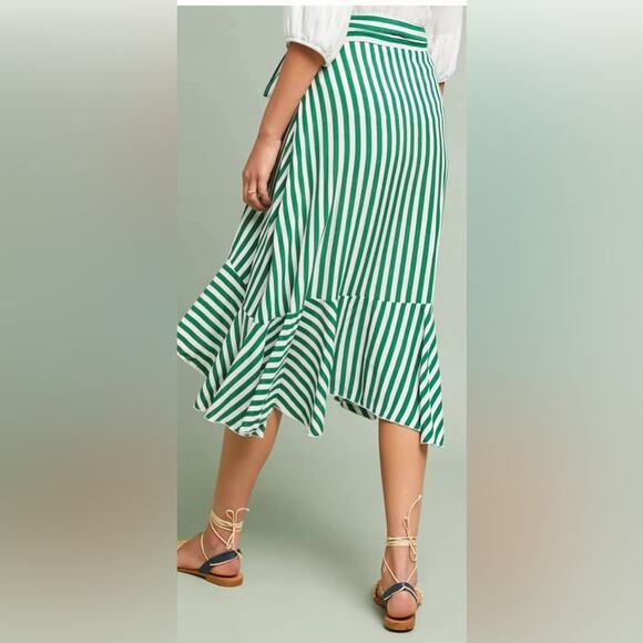 Faithfull The Brand Zeus Striped Wrap Skirt - Picture 2 of 8